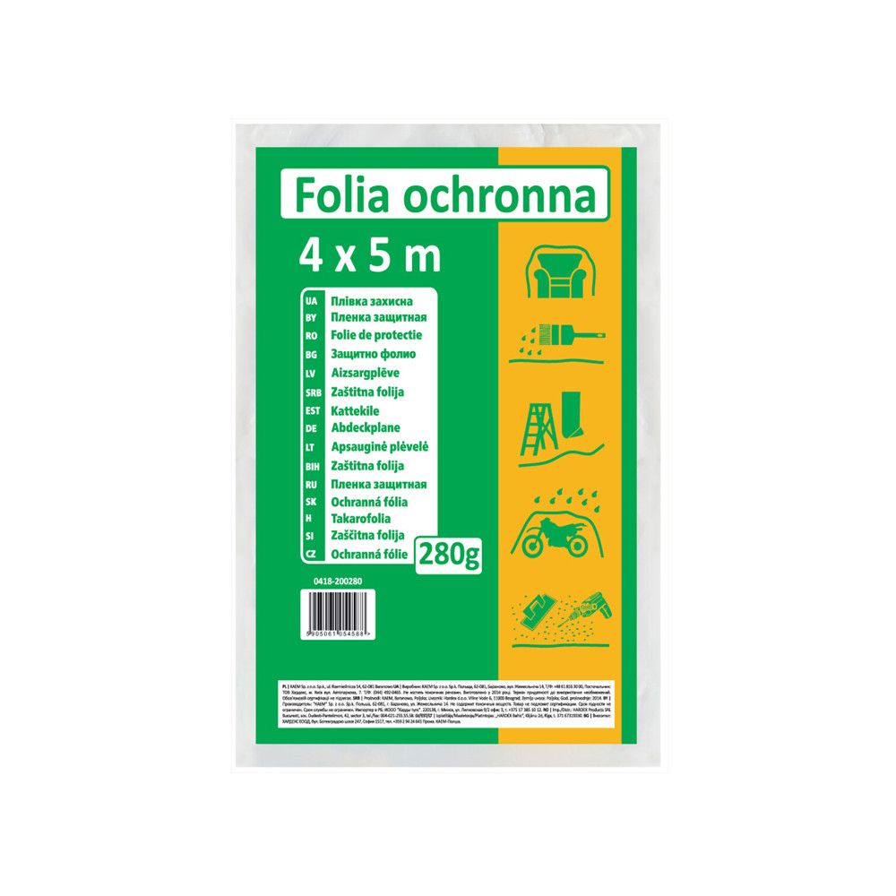 Folia Ochronna LDPE 4x5m 280g