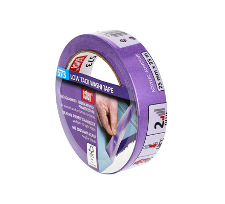 Scley taśma malarska 573 delikatna, 25 mm x 33 m – precyzja i ochrona
