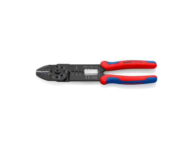 KNIPEX Szczypce do zagniatania 240mm – Cięcie, ściąganie izolacji.