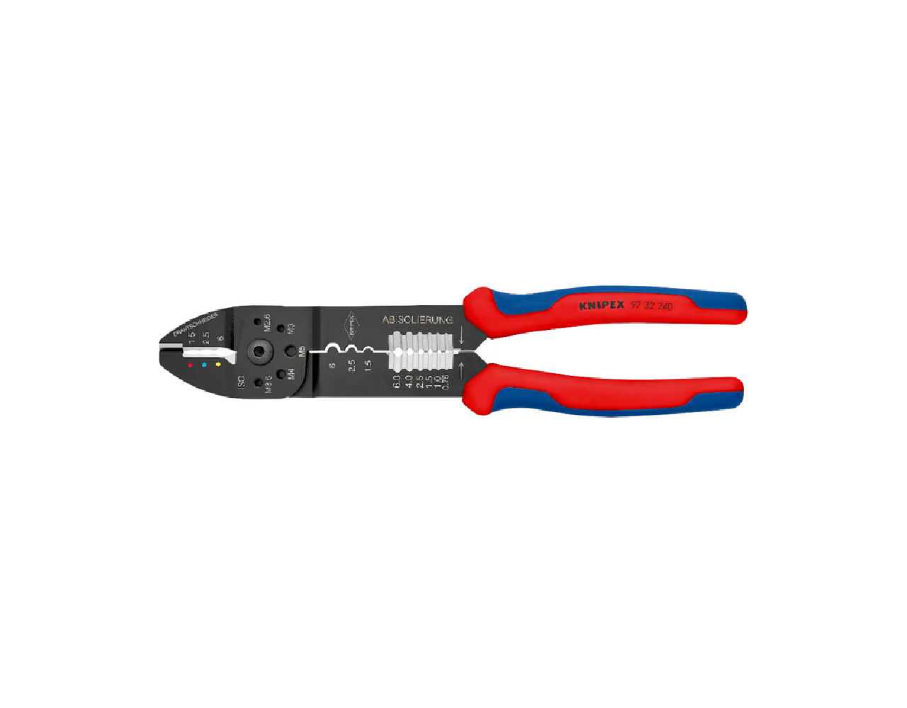 KNIPEX Szczypce do zagniatania 240mm – Cięcie, ściąganie izolacji.