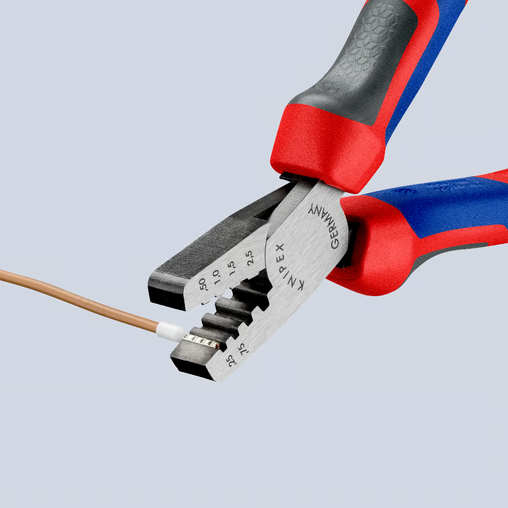 KNIPEX Szczypce do zagniatania tulejek kablowych 145mm