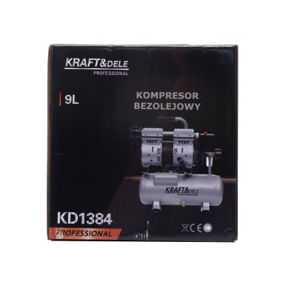 Kompresor bezolejowy 9L 550W KD1384 – cichy i wydajny