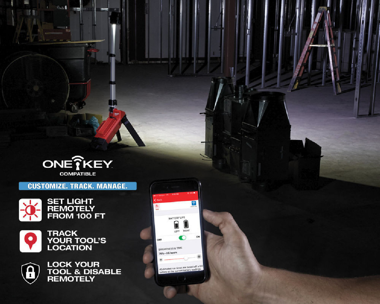 M18™ ONE-KEY™ Lampa stojąca LED M18 ONERSAL-0